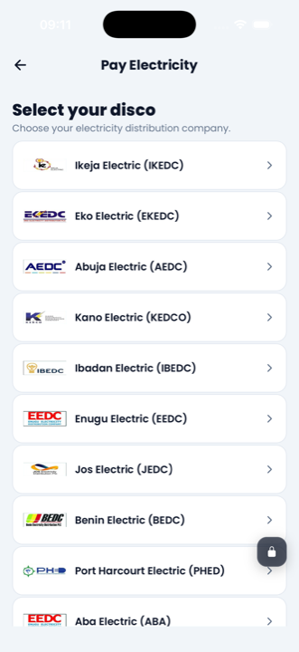 Pay electricity — IKEDC, EKEDC, AEDC and more