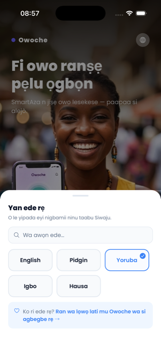 Owoche language picker in Yorùbá — Yan ede rẹ